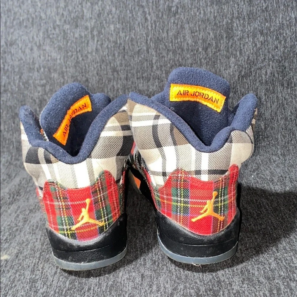 Air Jordan 5 Retro TD Plaid‎ Orange Laces Kids